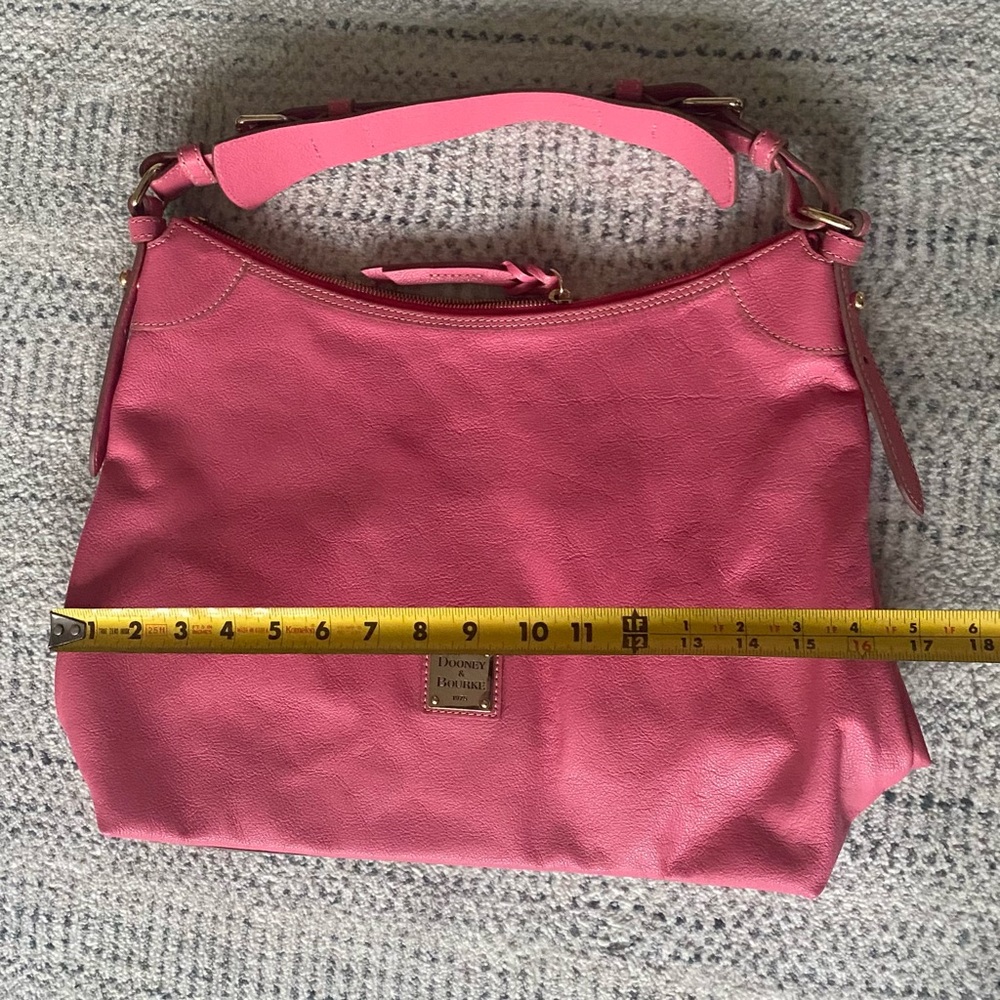 Dooney & Bourke Pink Leather Shoulder Bag - Picture 11 of 13